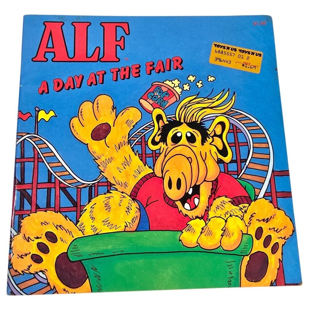 ALF A Day at the Fair Storybook Vintage 1987 Childrens Book Cartoon TV Character